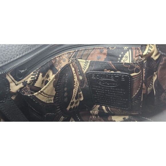 Brighton Womens Leather Crossbody Bag Wallet Organizer Purse Black Brown Charm - Picture 11 of 13